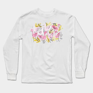 Pink Flamingos Long Sleeve T-Shirt